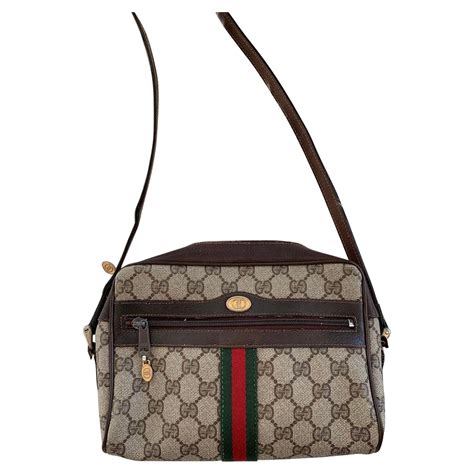 gucci gg 290 02|GUCCI Vintage Sherry Line GG Supreme Shoulder Bag .